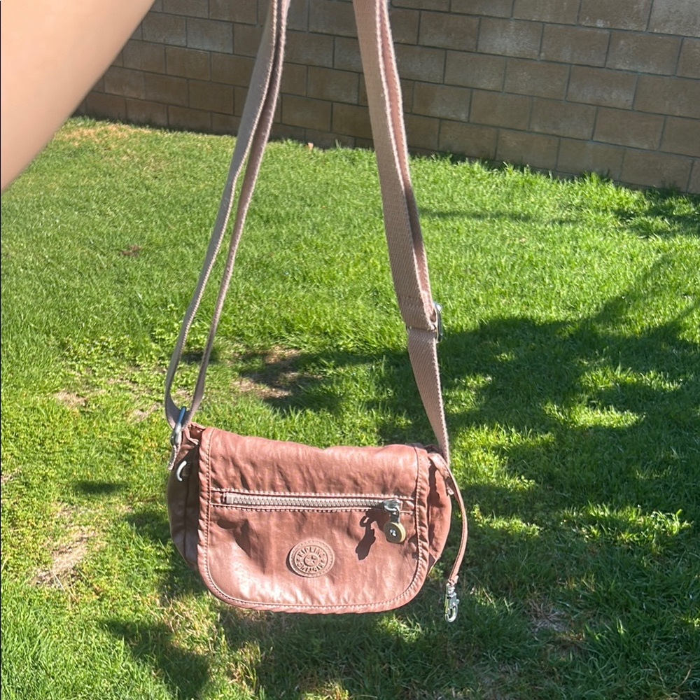 Rose gold Kipling purse